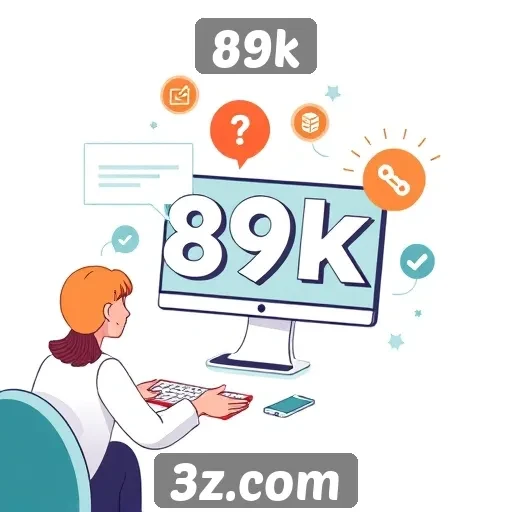 Exploração dos recursos interativos do site 89k