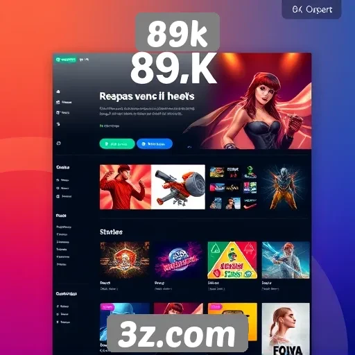 Mudanças na interface do usuário do site 89k